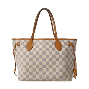 Louis Vuitton Damier Azur White Neverfull Tote Bag